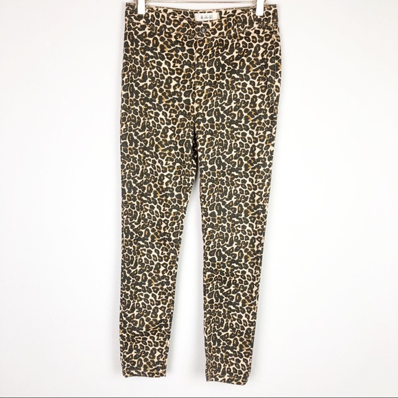 NEW. FREE PEOPLE LEOPARD PRINTS SKINNY PANTS 25 - Picture 4 of 6